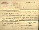 Letter from T. Henry Randall to James W. Allison, 1895 April 15