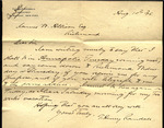 Letter from T. Henry Randall to James W. Allison, 1895 August 10