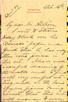 Letter from T. Henry Randall to James W. Allison, 1895 October 16