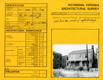 501 - 503 Catherine Street - Survey Form by Richmond (Va.). Dept. of Planning and Community Development