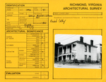 Monroe + Catherine Street - Survey Form by Richmond (Va.). Dept. of Planning and Community Development
