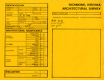 6 West Clay Street - Survey Form by Richmond (Va.). Dept. of Planning and Community Development
