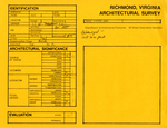 17 West Clay Street - Survey Form by Richmond (Va.). Dept. of Planning and Community Development