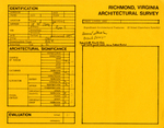 19 West Clay Street - Survey Form by Richmond (Va.). Dept. of Planning and Community Development