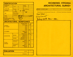 21 West Clay Street - Survey Form by Richmond (Va.). Dept. of Planning and Community Development