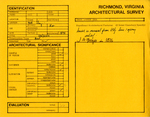 304 West Clay Street - Survey Form by Richmond (Va.). Dept. of Planning and Community Development