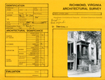 307 West Clay Street - Survey Form by Richmond (Va.). Dept. of Planning and Community Development