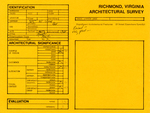 505 West Clay Street - Survey Form by Richmond (Va.). Dept. of Planning and Community Development