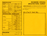 West Clay Street - Madison Street - Brook Road - Survey Form by Richmond (Va.). Dept. of Planning and Community Development