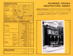 132 West Clay Street - Survey Form by Richmond (Va.). Dept. of Planning and Community Development