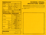 203 - 205 West Clay Street - Survey Form by Richmond (Va.). Dept. of Planning and Community Development