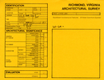209 West Clay Street - Survey Form by Richmond (Va.). Dept. of Planning and Community Development
