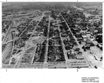 [Aerial view of Richmond, Va. facing east, showing Jackson Ward area.] - Photograph by Richmond (Va.). Dept. of Planning and Community Development