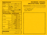 8 East Clay Street - Survey Form by Richmond (Va.). Dept. of Planning and Community Development