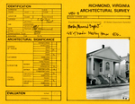 9 East Clay Street - Survey Form by Richmond (Va.). Dept. of Planning and Community Development