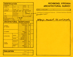 201 - 203 - 205 - 207 - 209 East Clay Street - Survey Form by Richmond (Va.). Dept. of Planning and Community Development