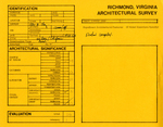 206 - 208 East Clay Street - Assessors Property Card by Richmond (Va.). Dept. of Planning and Community Development