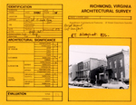 217 - 219 East Clay Street - Survey Form by Richmond (Va.). Dept. of Planning and Community Development