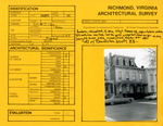 319 East Clay Street - Survey Form by Richmond (Va.). Dept. of Planning and Community Development
