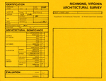 323 Duval Street - Survey Form by Richmond (Va.). Dept. of Planning and Community Development