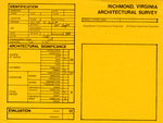 127 - 129 West Jackson Street - Survey Form by Richmond (Va.). Dept. of Planning and Community Development