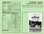 610 Idlewood Ave. - Survey Form by Richmond (Va.). Dept. of Planning and Community Development