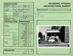 914 Idlewood Ave. - Survey Form by Richmond (Va.). Dept. of Planning and Community Development