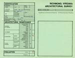611 Idlewood Ave. - Survey Form by Richmond (Va.). Dept. of Planning and Community Development