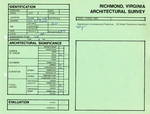 319 - 321 South Laurel Street - Survey Form by Richmond (Va.). Dept. of Planning and Community Development