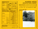 21 East Leigh Street - Survey Form by Richmond (Va.). Dept. of Planning and Community Development
