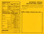 305 - 305 1/2 - 303 - 301 East Leigh Street - Survey Form by Richmond (Va.). Dept. of Planning and Community Development
