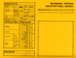 2 West Leigh Street - Survey Form by Richmond (Va.). Dept. of Planning and Community Development