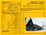 1 West Leigh Street - Survey Form by Richmond (Va.). Dept. of Planning and Community Development