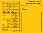 7 - 9 - 11 - 13 - 13 1/2 - 15 - 17 West Leigh Street - Survey Form by Richmond (Va.). Dept. of Planning and Community Development