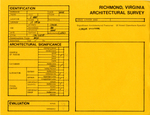 19 West Leigh Street - Survey Form by Richmond (Va.). Dept. of Planning and Community Development