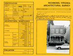 110 West Leigh Street - Survey Form by Richmond (Va.). Dept. of Planning and Community Development