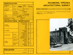 122 West Leigh Street - Survey Form by Richmond (Va.). Dept. of Planning and Community Development