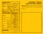208 West Leigh Street - Survey Form by Richmond (Va.). Dept. of Planning and Community Development