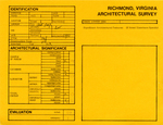 210 West Leigh Street - Survey Form by Richmond (Va.). Dept. of Planning and Community Development