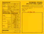 302 West Leigh Street - Survey Form by Richmond (Va.). Dept. of Planning and Community Development