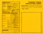 314 - 316 Madison Street - Survey Form by Richmond (Va.). Dept. of Planning and Community Development