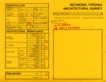 308 - 310 West Marshall Street - Survey Form by Richmond (Va.). Dept. of Planning and Community Development