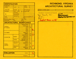 301 - 303 West Marshall Street - Survey Form by Richmond (Va.). Dept. of Planning and Community Development