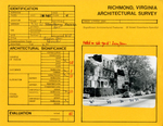 320 West Marshall Street - Survey Form by Richmond (Va.). Dept. of Planning and Community Development