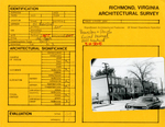 511 West Marshall Street - Survey Form by Richmond (Va.). Dept. of Planning and Community Development