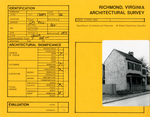 613 Price Street - Survey Form by Richmond (Va.). Dept. of Planning and Community Development