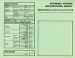 812 Spring Street - Survey Form by Richmond (Va.). Dept. of Planning and Community Development