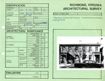 316 - 314 South Pine Street - Survey Form by Richmond (Va.). Dept. of Planning and Community Development