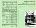 312 South Pine Street - Survey Form by Richmond (Va.). Dept. of Planning and Community Development