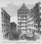 Outside of the Warwick Mill, in which the city of Richmond feasted the Seventh Regiment and Richmond Volunteers